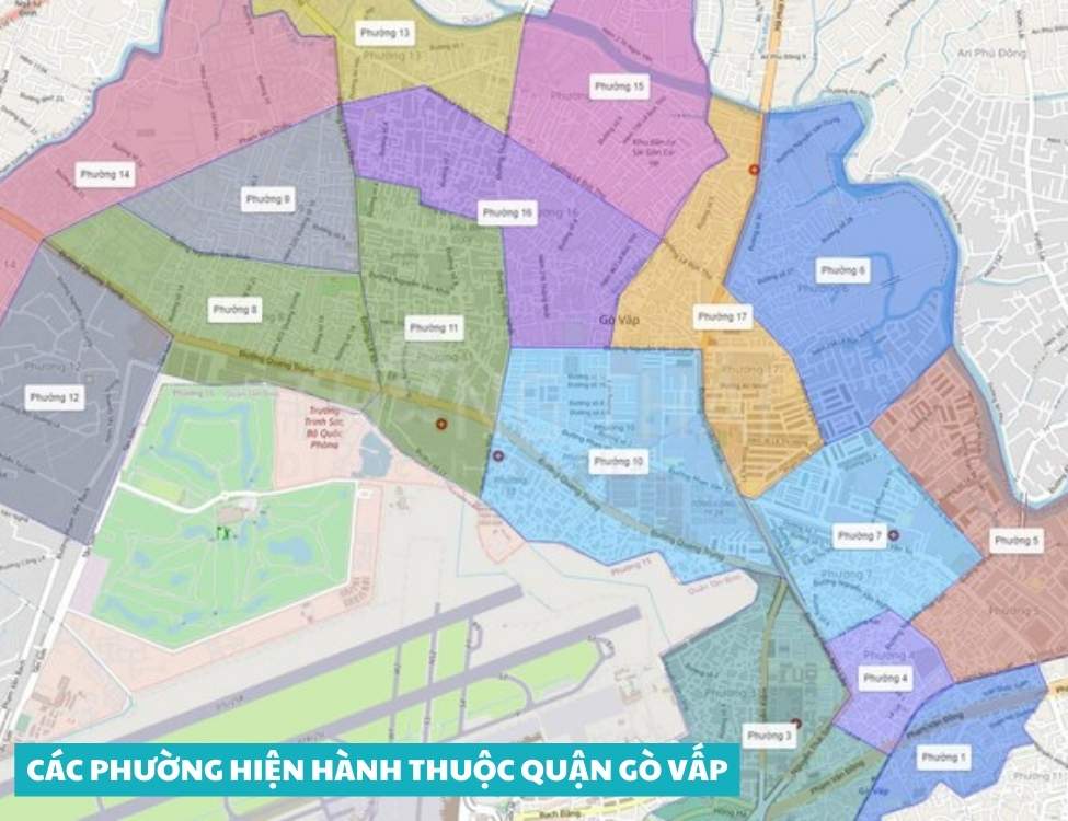 Các phường hiện hành thuộc quận Gò Vấp