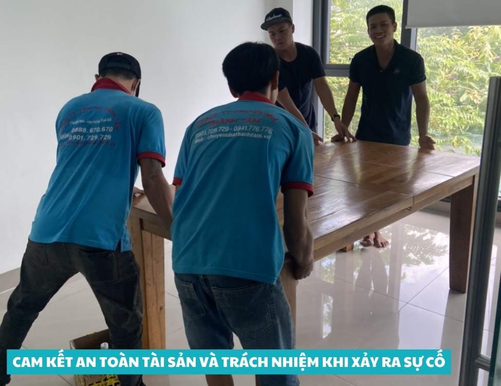 Cam kết an toàn tài sản và trách nhiệm khi xảy ra sự cố