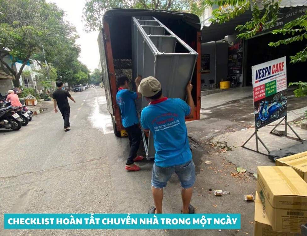 Checklist hoàn tất chuyển nhà trong một ngày