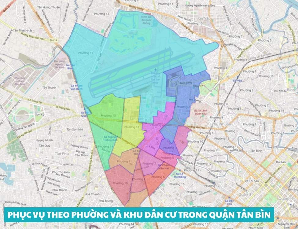 Phục vụ theo phường và khu dân cư trong Quận Tân Bình