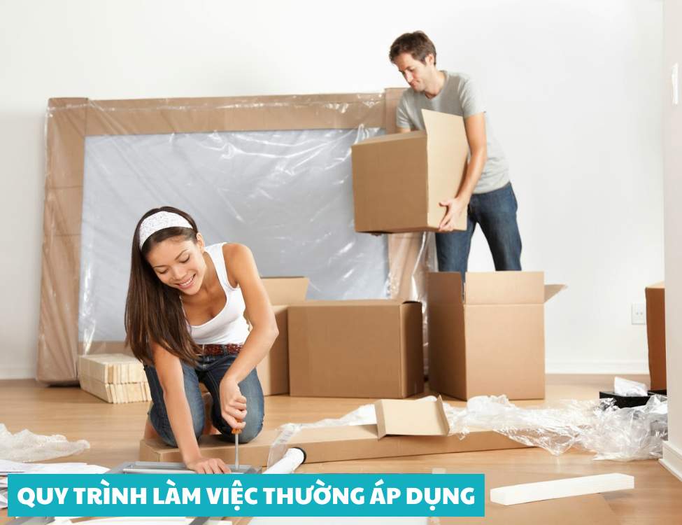 Quy trình làm việc thường áp dụng cho chuyển nhà trọn gói TPHCM