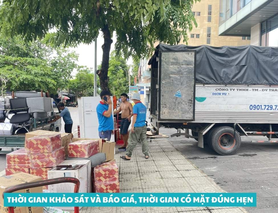 Thời gian khảo sát và báo giá thời gian có mặt đúng hẹn