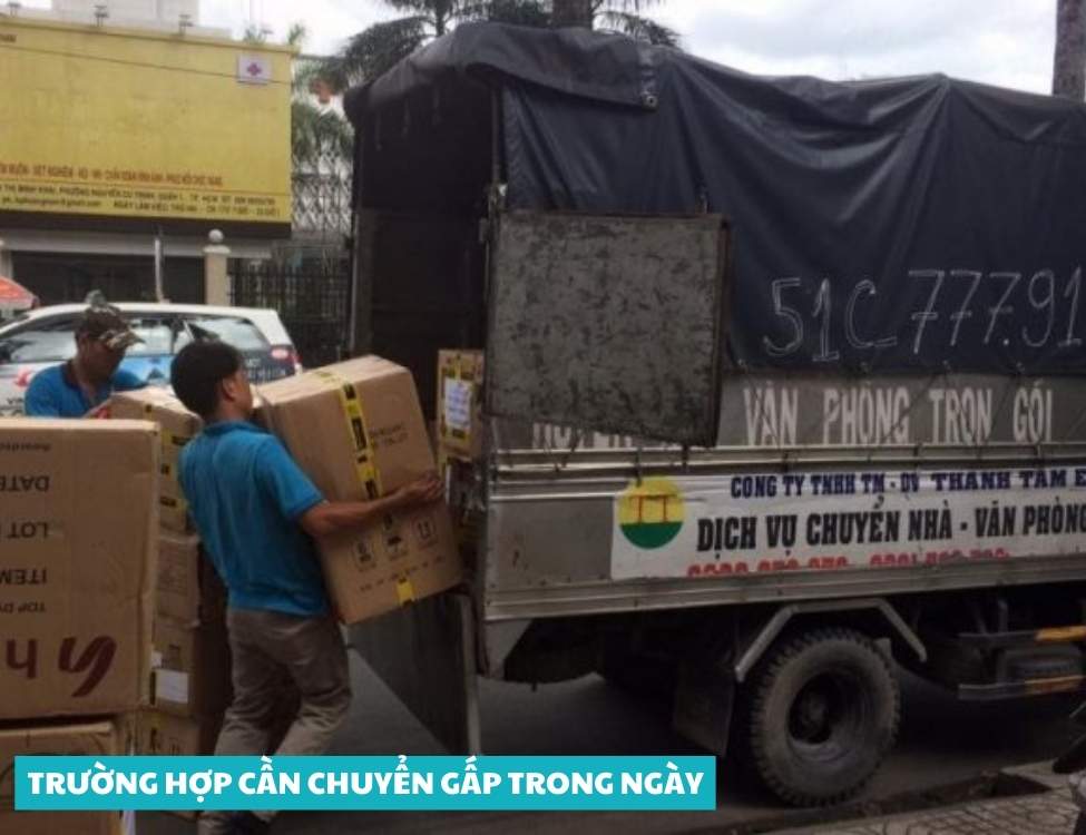 Trường hợp cần chuyển gấp trong ngày