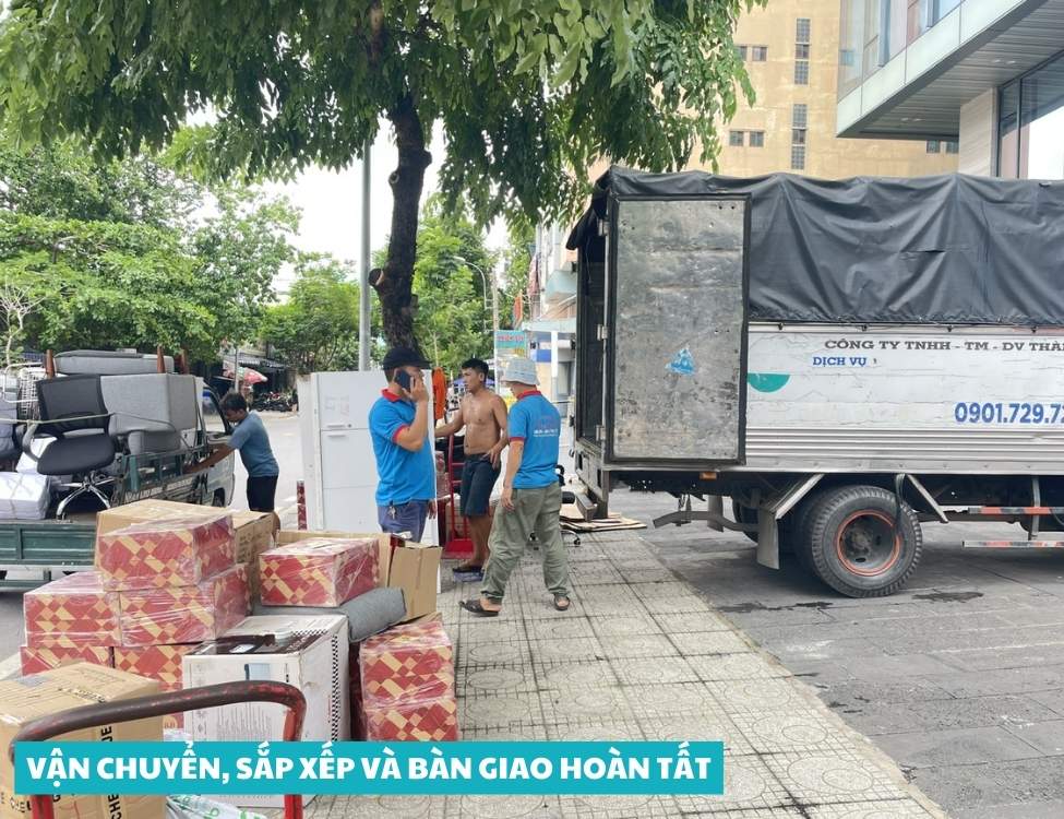 Vận chuyển sắp xếp và bàn giao hoàn tất