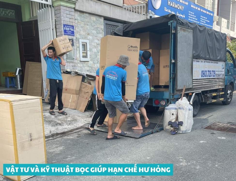 Vật tư và kỹ thuật bọc giúp hạn chế hư hỏng