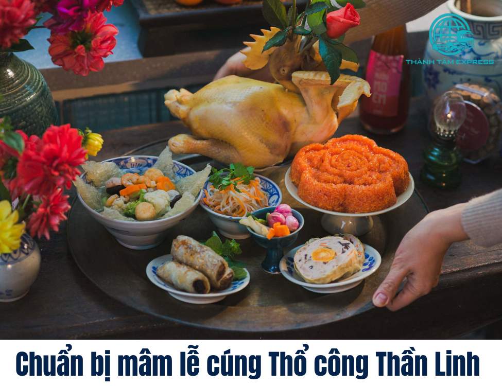Chuẩn bị mâm lễ cúng Thổ công Thần Linh