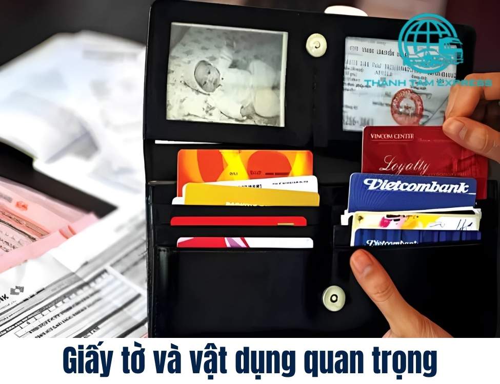 giấy tờ và vật dụng quan trọng