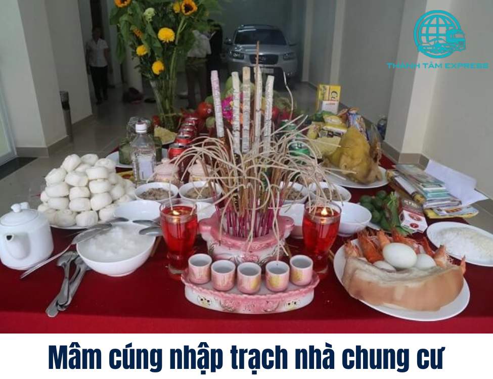 Mâm cúng nhập trạch nhà chung cư