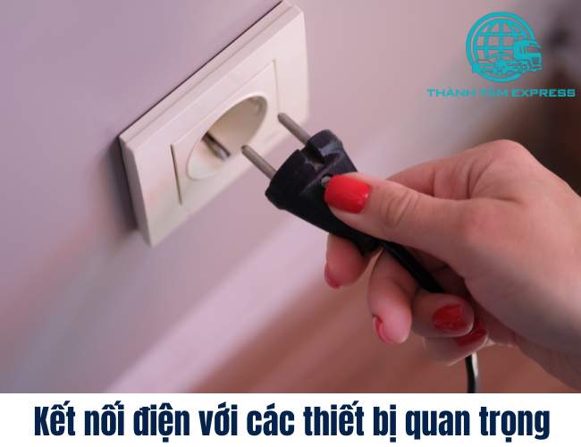 Kết nối điện với các thiết bị quan trọng