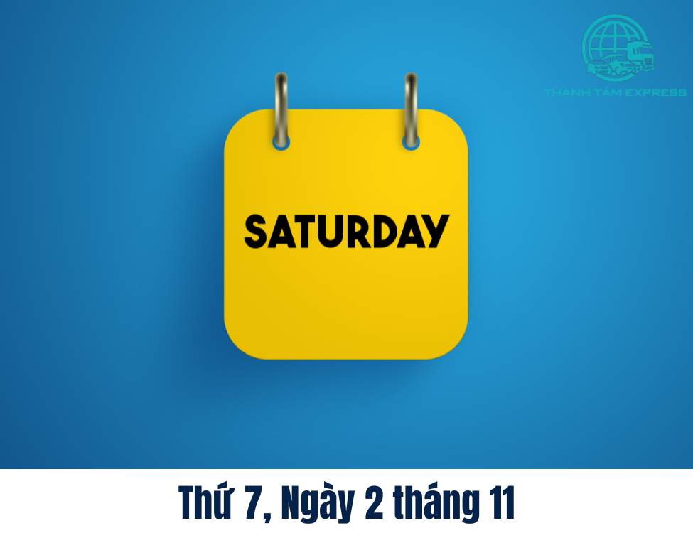 Thứ 7, Ngày 2 tháng 11