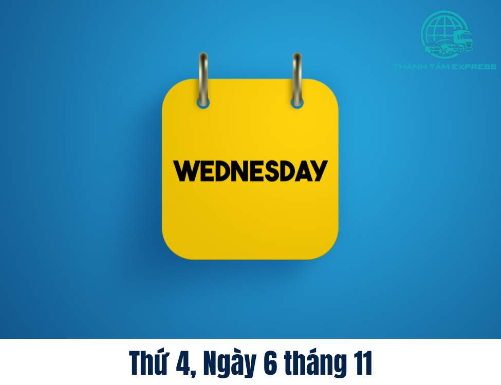 Thứ 4, Ngày 6 tháng 11