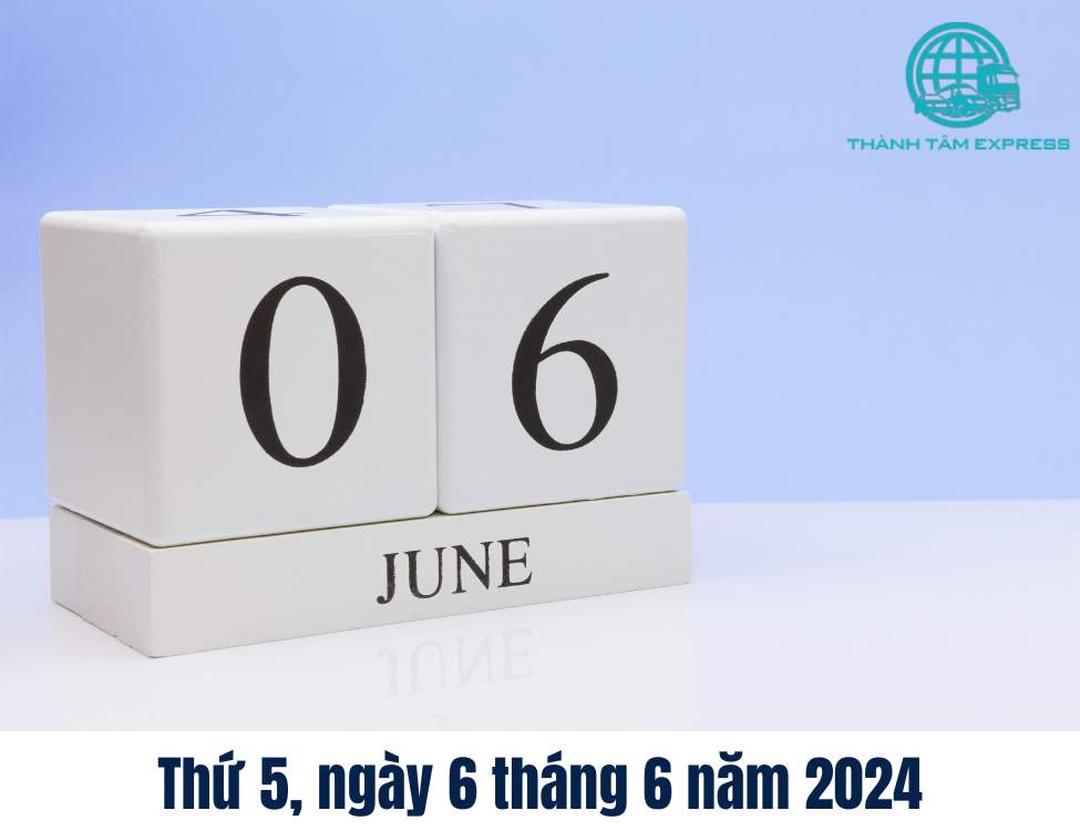 Thứ 5, ngày 6 tháng 6 năm 2024