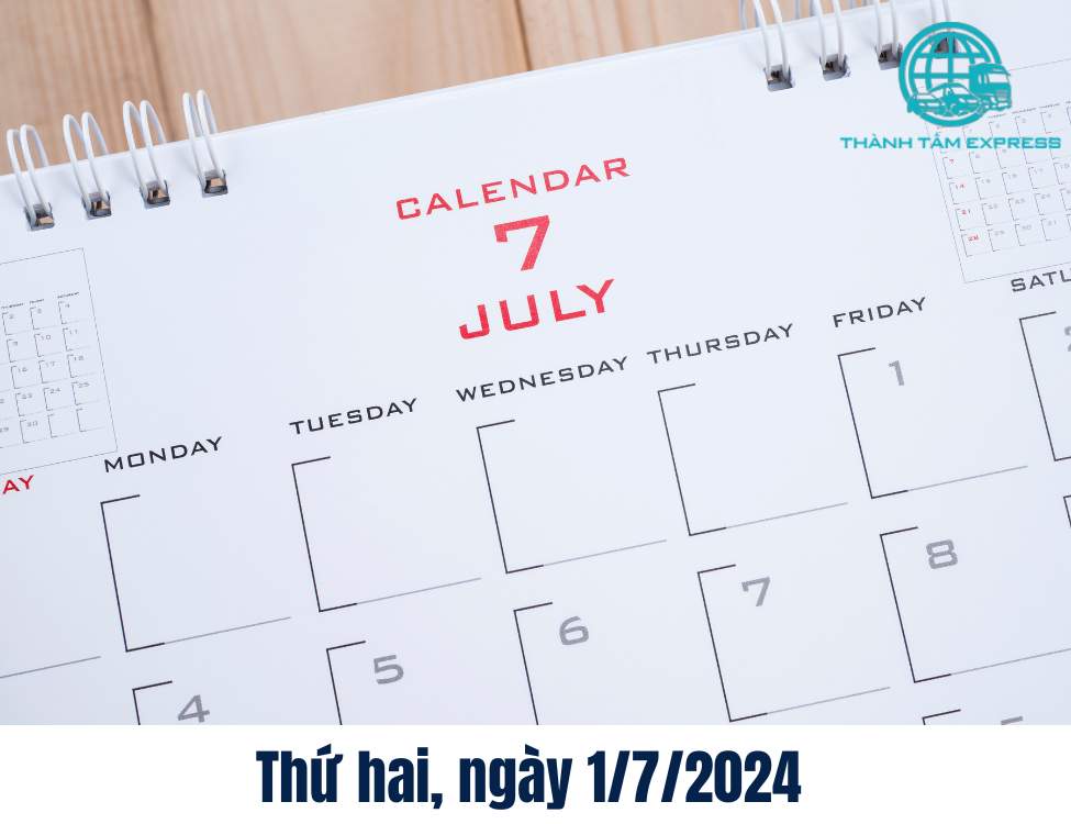 Thứ hai, ngày 1/7/2024