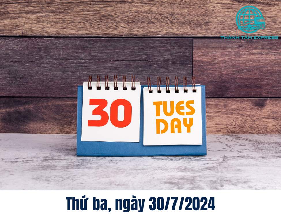Thứ ba, ngày 30/7/2024