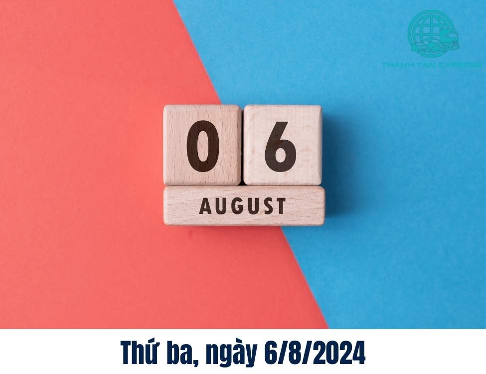 Thứ ba, ngày 6/8/2024