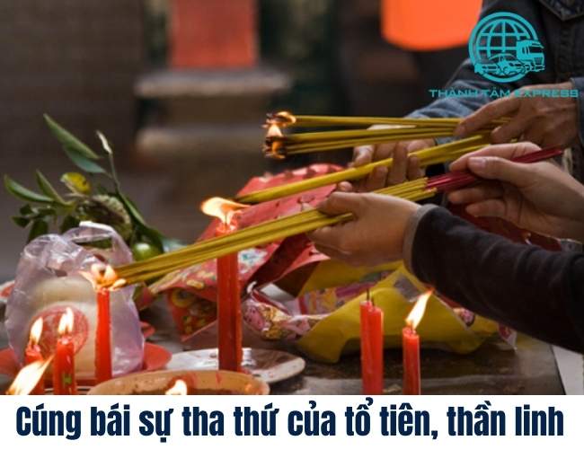 Cúng bái, cầu xin sự tha thứ của tổ tiên, thần linh