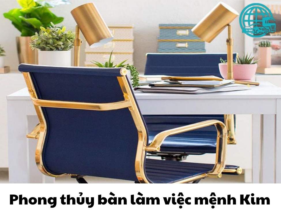 Phong thủy bàn làm việc mệnh Kim