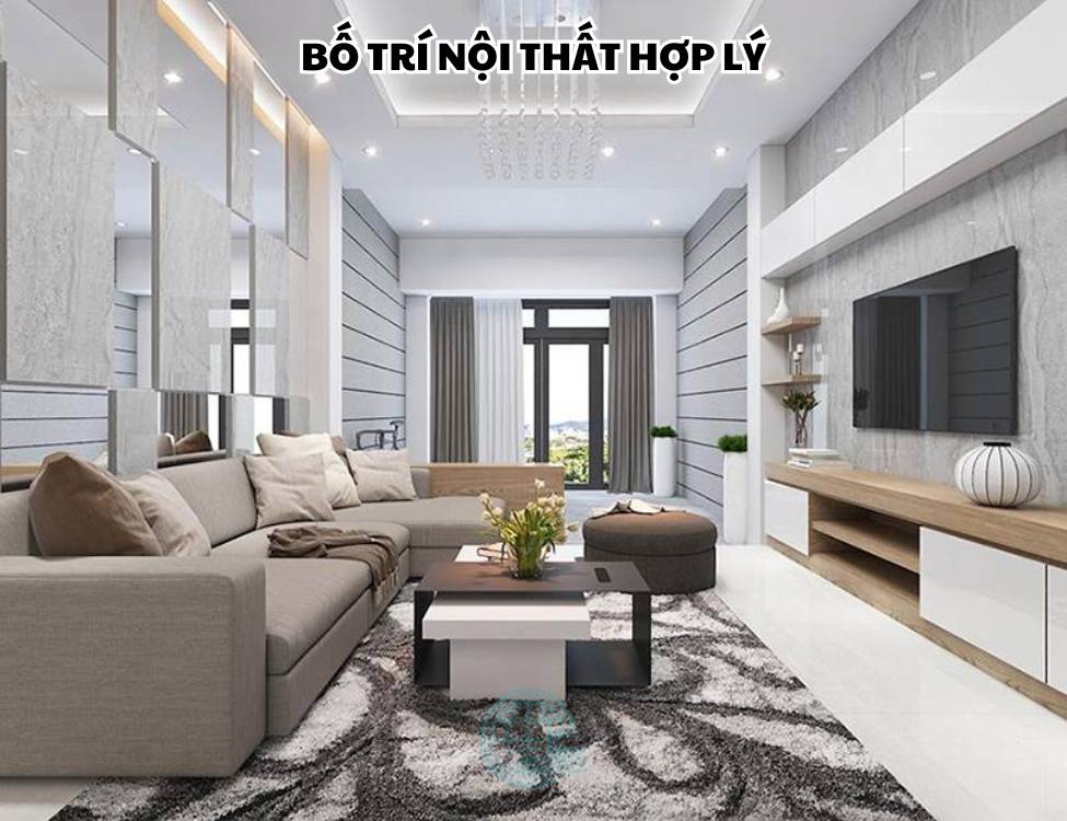 Cách sắp xếp phòng khách gọn gàng ngăn nắp