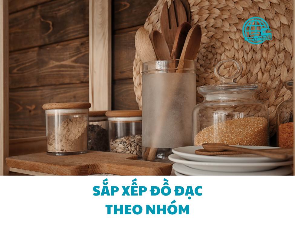 Sắp xếp đồ đạc theo nhóm