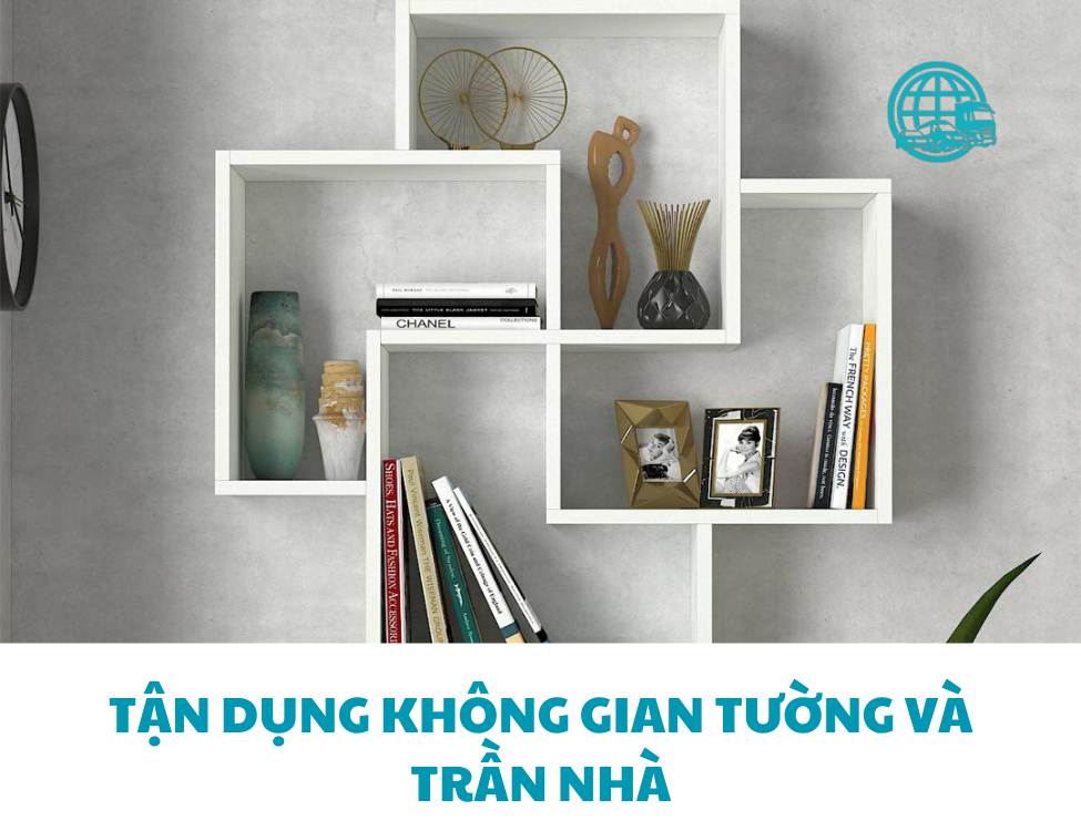 Tận dụng không gian tường và trần nhà