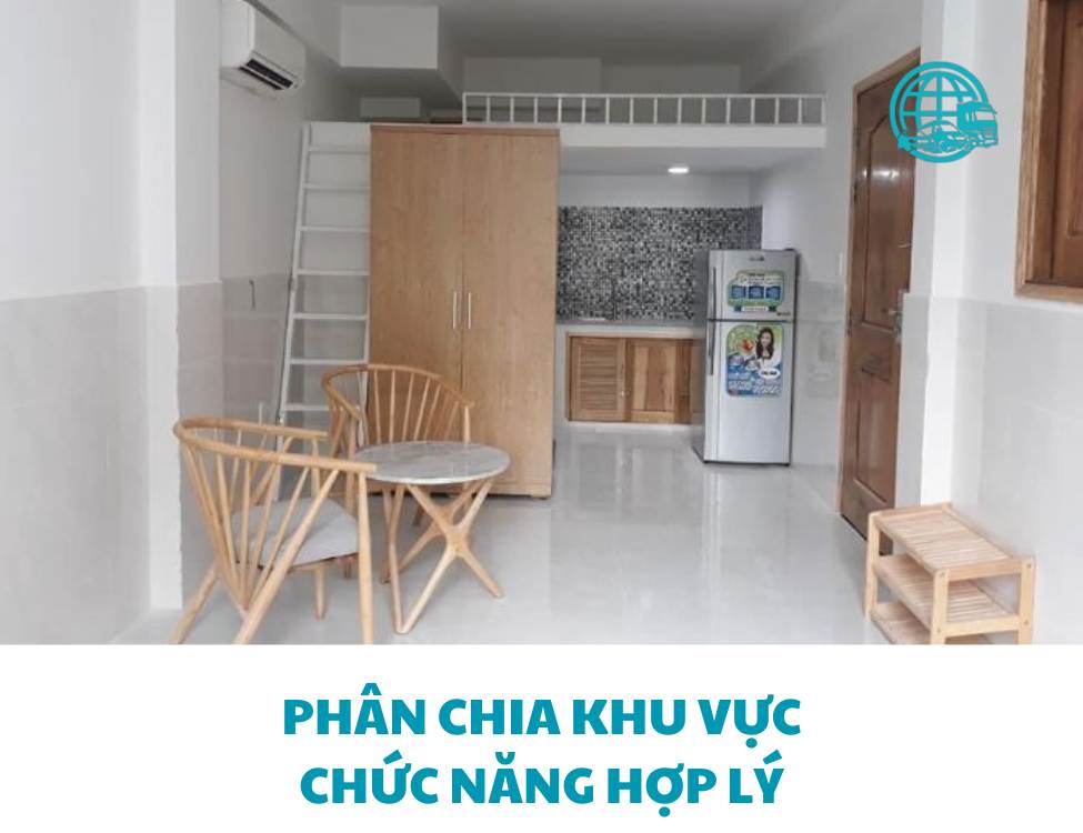 Phân chia khu vực chức năng hợp lý