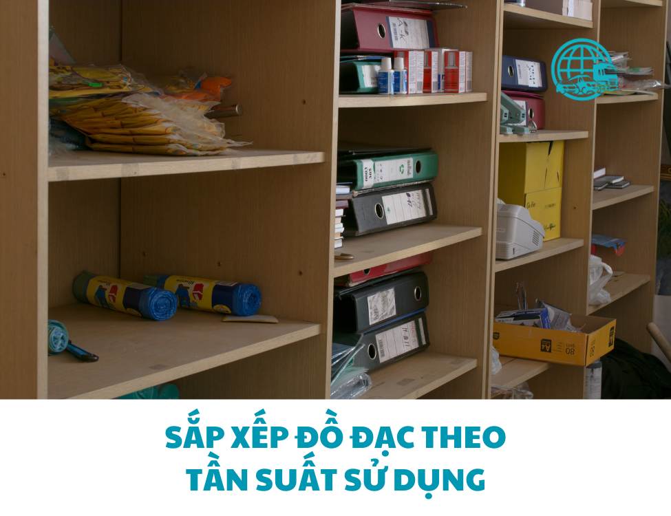 Sắp xếp đồ đạc theo tần suất sử dụng