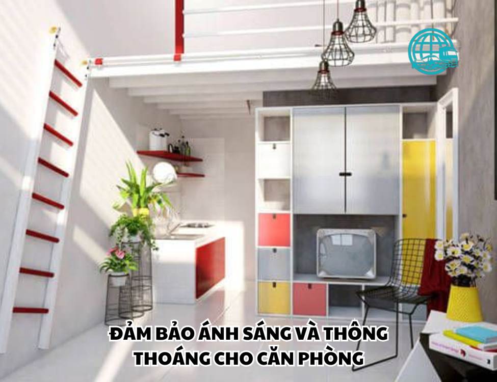 Đảm bảo ánh sáng và thông thoáng cho căn phòng