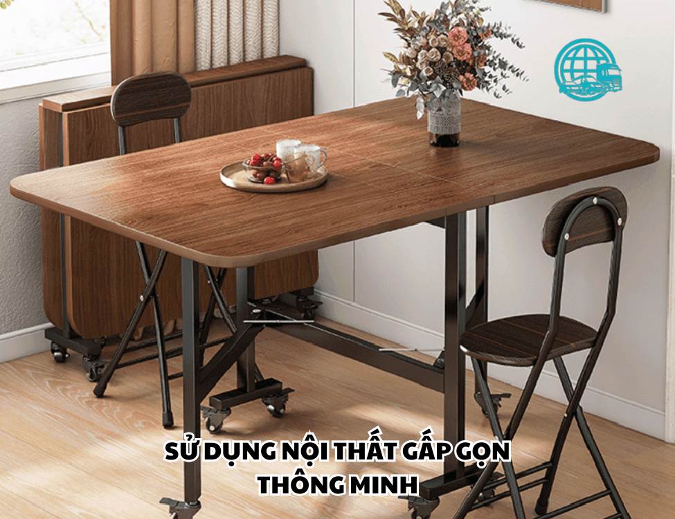 Ưu tiên sử dụng đồ nội thất và đồ dùng thông minh gấp gọn