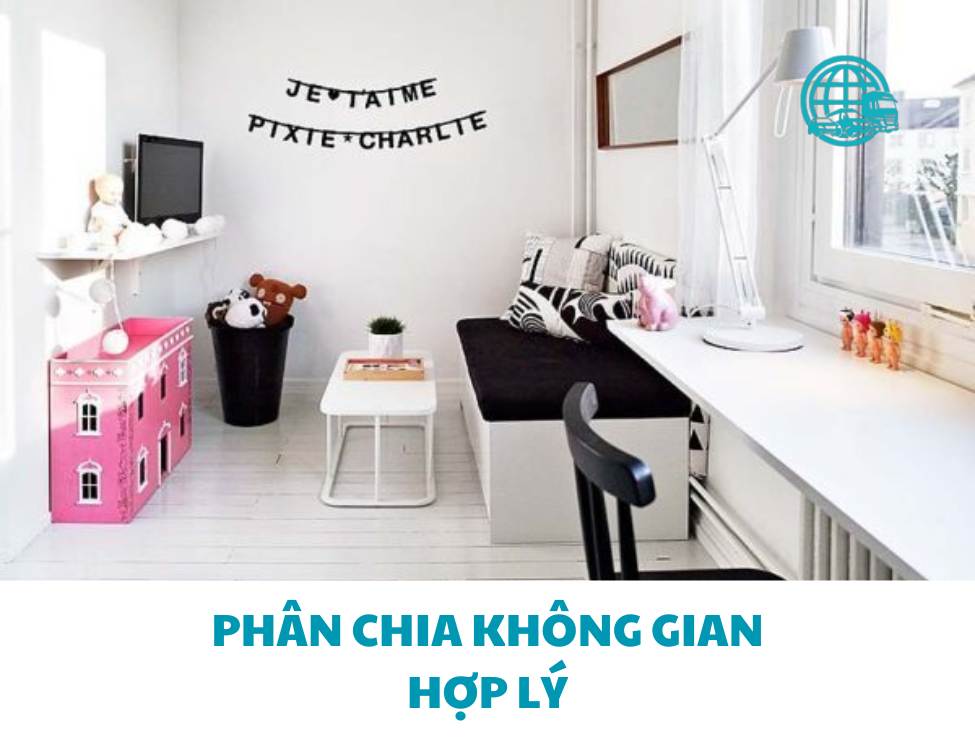 Nguyên tắc sắp xếp phòng trọ nhỏ không có gác