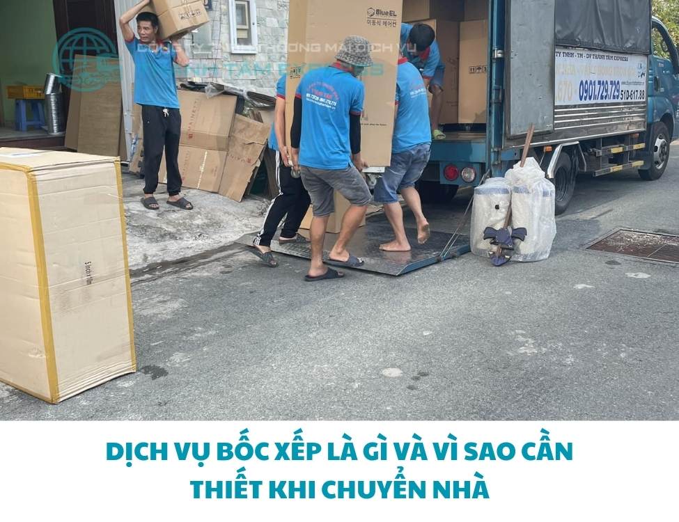 Dịch vụ bốc xếp đồ khi thuê taxi tải chuyển nhà