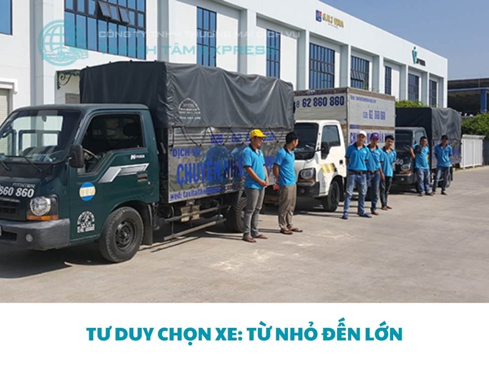Hướng dẫn chọn kích thước xe tải phù hợp khi chuyển nhà