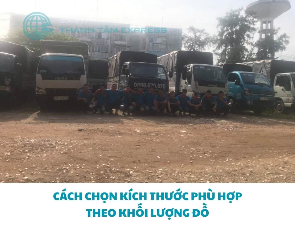 Hướng dẫn chọn kích thước xe tải phù hợp khi chuyển nhà