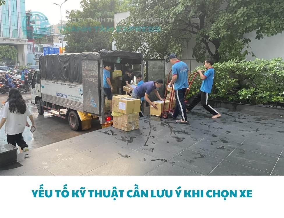 Hướng dẫn chọn kích thước xe tải phù hợp khi chuyển nhà