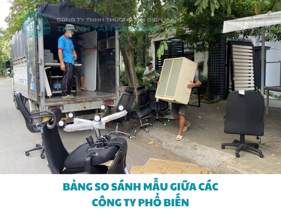 So sánh giá dịch vụ taxi tải chuyển nhà giữa các quận tại TPHCM