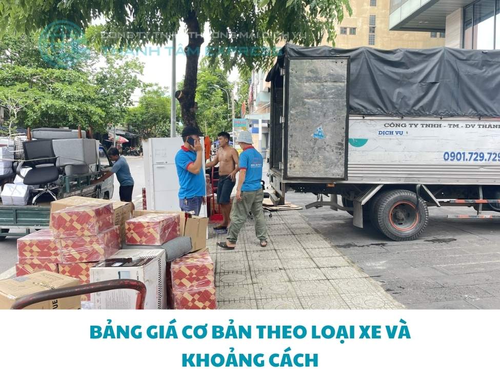 Bảng giá dịch vụ taxi tải chuyển nhà giá rẻ