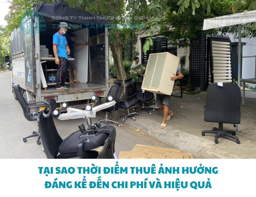 Thời gian lý tưởng để thuê taxi tải chuyển nhà