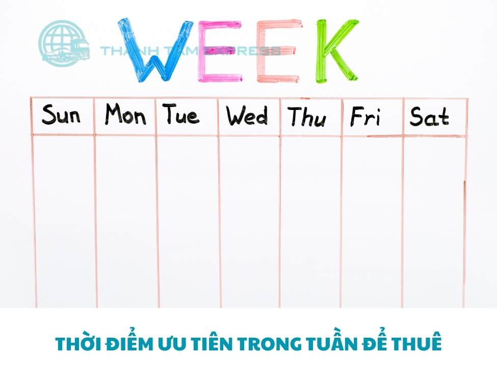 Thời gian lý tưởng để thuê taxi tải chuyển nhà