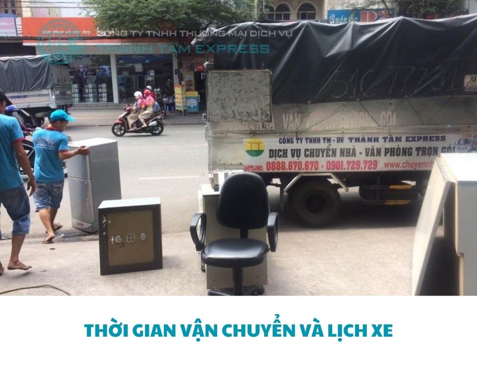 Thời gian vận chuyển và lịch xe