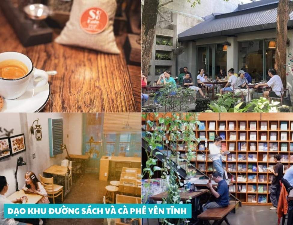 Dạo khu đường sách và cà phê yên tĩnh 
