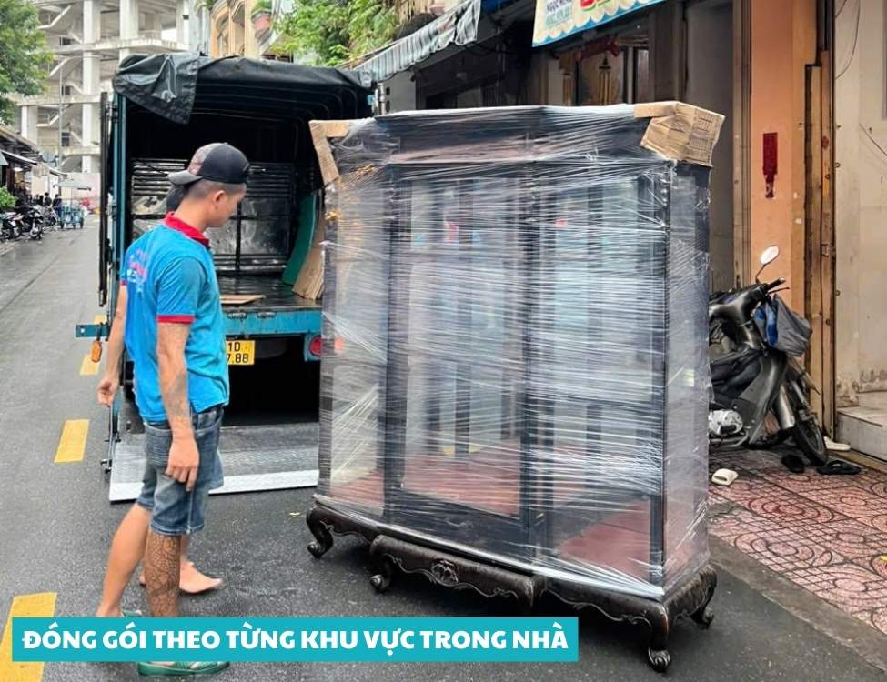 Đóng gói theo từng khu vực trong nhà